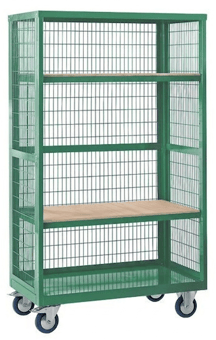 Picture of QMP Boxwell Trolley Without Doors - Green - Plywood - 1355H x 900W x 600D - [QM-XW139060PGXX] - (LP)