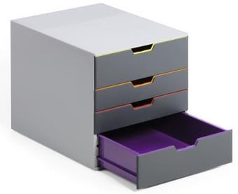 picture of Durable - VARICOLOR 4 Storage Box - Multi Coloured - 280 x 292 x 356 mm - [DL-760427]