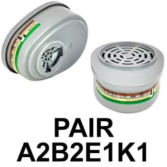 picture of MSA - Advantage 201 ABEK - Gas Filter Cartridges - A2B2E1K1 - Pair - [MS-430373]