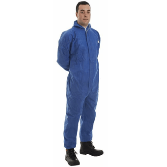 Picture of Super Value - SMS - Blue - Type 5/6 Category 3 Coverall with Hood - ST-17611