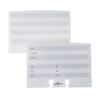 Picture of Durable - Telephone Index Cards Extension - White - Pack of 100 - [DL-241902]