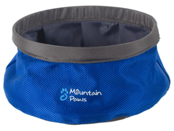 picture of Mountain Paws Collapsible Dog Water Bowl Small Blue - [LMQ-81201]