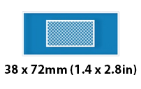 Picture of Metal and X-Ray Detectable Plasters 38mm x 72mm - Pack of 50 - [DT-403-S735-X09]