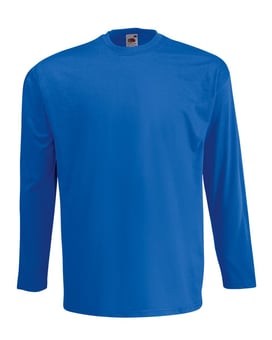 Picture of Fruit Of The Loom Long Sleeve Valueweight T-Shirt - Royal Blue - BT-61038-ROYALBLUE