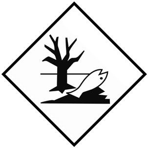 Picture of UN Hazard Warning Diamond Label Self Adhesive Placard - DANGER TO THE ENVIRONMENT - [HZ-HZ1020]  