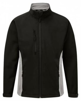 picture of Silverstone Black/Graphite Softshell Jacket - 320gm - ON-4280-50-BLK/GRPH