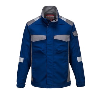picture of Portwest - Royal Blue Bizflame Ultra Two Tone Jacket - PW-FR08RBR