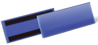 picture of Durable - Magnetic Document Pouch 210 x 74mm - Dark Blue - Pack 50 - [DL-175707]
