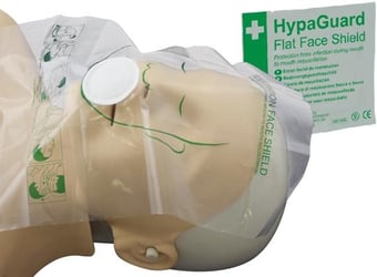 picture of Budget Resuscitation Flat Face Shield - Single Use Only - [SA-A508] - (DISC-R)