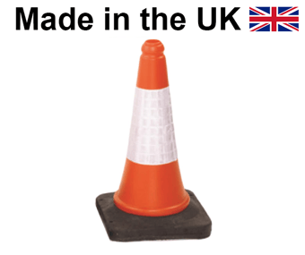 picture of Oxford - Highwayman 2 Part Orange Traffic Cone - 500mm - D2 Sleeved - Single - [OX-09102]