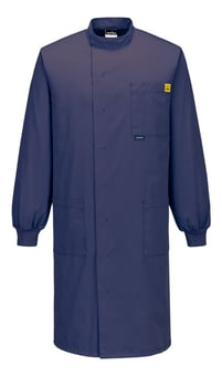 picture of Portwest AS15 - Anti-Static ESD Howie Coat - Navy - PW-AS15NVR