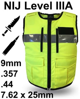 picture of Community Support High Visibility Body Armour CS103 - NIJ Level IIIA - Stab and Bullet Protection - VE-CS103-NIJ3A-HV