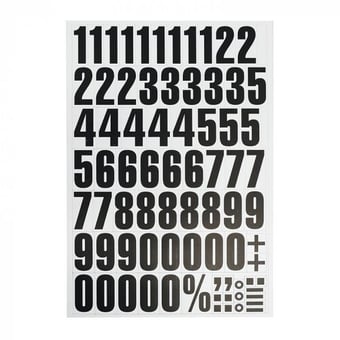 picture of Spectrum Magnetic Number Set – 39mm - White - SCXO-CI-13690