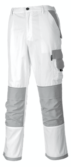 picture of Portwest - KS54- Painters Pro 10 Pockets Trousers - White - PW-KS54WHR