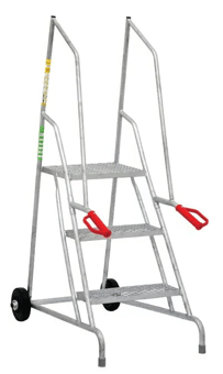 picture of Slingsby Mobile Dock Steps with Mesh Tread - Galvanised - 3 Treads - [SLB-434830] - (LP)