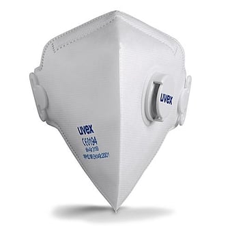 Picture of UVEX - Silv-Air C3110 FFP1 Valved Fold Flat Disposable Mask - Pack of 15 - [TU-8733-110]