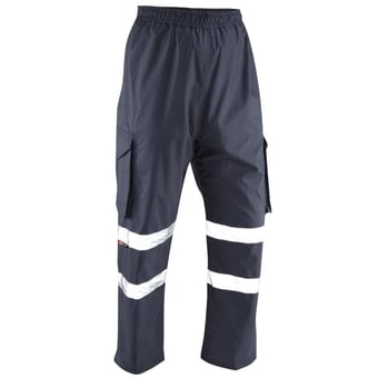 picture of Appledore - Navy Blue Cargo Overtrouser - LE-L01-NV