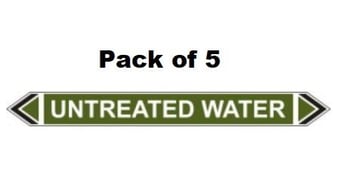 picture of Flow Marker - Untreated Water - Green - Pack of 5 - [CI-13428]