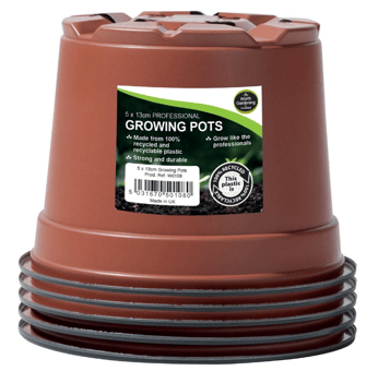 picture of Garland 13cm Professional Growing Pots - Pack of 5 - [GRL-W0108]