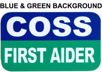 picture of COSS First Aider Combination Insert Card for Professional Armbands - [IH-AB-CFA] - (HP)