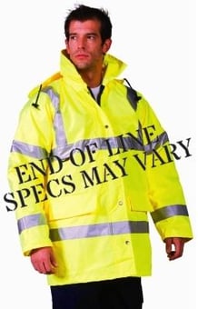 picture of Yellow Hi-Vis Parka Jacket - Size Small - SP-PARKA-Y-S - (SP) - (DISC-R)