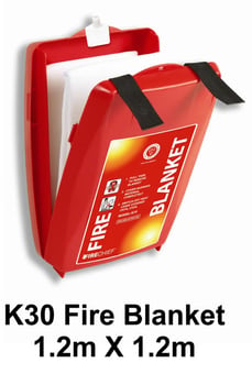 picture of Standard K30 1.2m x 1.2m Fire Blanket in Red Fire Chief Clam Container - [HS-HSR2/K30] - (DISC-W)