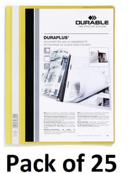 picture of Durable - DURAPLUS® Presentation Folder - Yellow - Pack of 25 - [DL-257904]