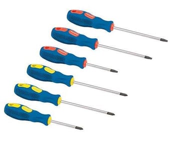 picture of 6 Piece General Purpose Screwdriver Set - Magnetic Tips - [SI-244137]