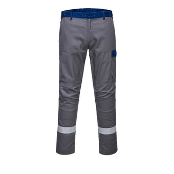 Picture of Portwest - Grey Bizflame Ultra Two Tone Trouser - Regular - PW-FR06GRR