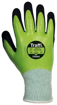 picture of TraffiGlove TG5060 Safe To Go X-Dura Nitrile Fully Coated Waterproof Gloves - Size 10 - Pack of 10 - TS-TG5060-10X10 - (AMZPK2)