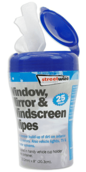 Picture of Streetwize - Window Mirror And Windscreen Wipes - 25pcs Wet Wipes - [STW-SWCR20] - (DISC-W)