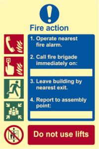 picture of Spectrum Fire Action Procedure – PHO 200 x 300mm - SCXO-CI-0202