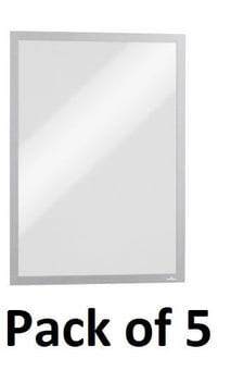 picture of Durable - DURAFRAME® Silver A3 - 323 x 446 mm - Pack of 5 - [DL-486823]