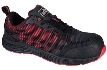 Picture of Portwest - FT35 Compositelite Ogwen Low Cut Black/Red Trainer - [PW-FT35BKD]