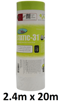 picture of Axus Decor Static-31 Pre-Taped Protection Film 2.4m x 20m - [OFT-AXU/DSP3124]