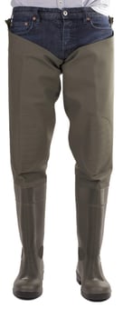 picture of Amblers Forth Thigh Green Safety Wader S5 SRA - FS-24879-41144