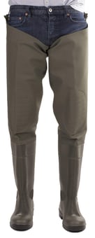Picture of Amblers Forth Thigh Green Safety Wader S5 SRA - FS-24879-41144