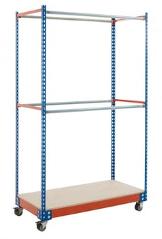 Picture of BiG340 Garment Rail Trolley - 2023h x 915w x 610d mm - 300kg - [BDU-B3MG0906BO]