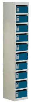picture of Slingsby Post Box Lockers - 140mm High - Blue - 10 Boxes - [SLB-307026] - (LP)