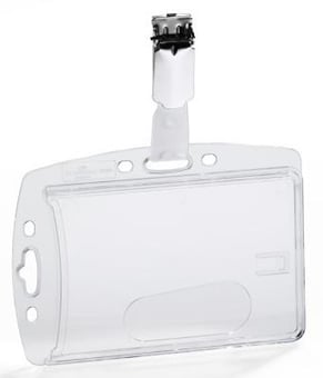 Picture of Durable - Transparent Acrylic Security Pass Holder - 54 x 85mm - Pack of 25 - [DL-800519]