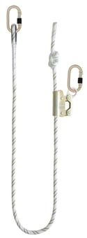 picture of Kratos - Kernmantle Work Positioning Lanyard 2m with Grip Adjuster and 2 Screw Karabiners - [KR-FA40-903-20]