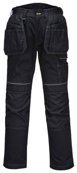 Picture of Portwest - PW3 Holster Work Trousers - Black - Regular Leg - PW-T602BKR