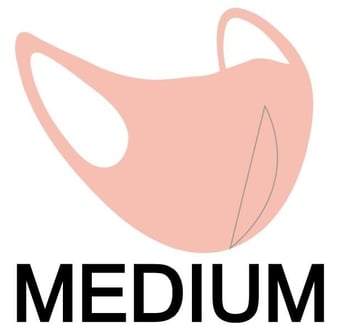 picture of Pulsar AirGill Reusable Anti Covid-19 Face Mask - MEDIUM - Blush Pink - [PR-SDM3-BSH-M] - (DISC-W)