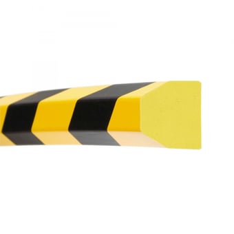 picture of Moravia 1000mm Yellow/Black Self Adhesive Traffic-line Surface Protection - Trapeze 40/35 mm - [MV-422.23.025]