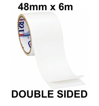 picture of Double Sided Tissue Tape - 48mm x 6m - White - [BA-BS3578]