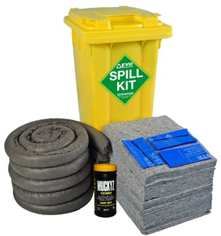 picture of Evo Recycled Spill Kit in Wheelie-bin - 120 Litre - [FN-EVO-SK120]