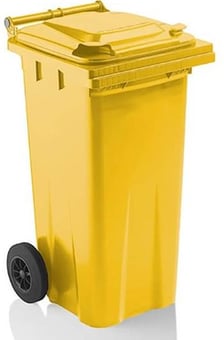 Picture of Yellow 120 Litre Wheelie Bin Max Load 48kg - [GW-120LWHEELIEBIN-YELLOW]