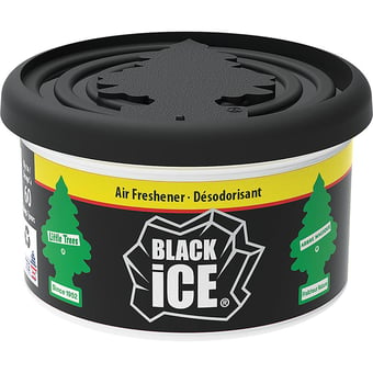 picture of Little Trees Air Freshener Fiber Can - Black Ice Fragrance - Pack of 4 - [SAX-LTFC724]