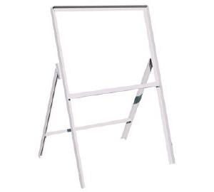 picture of Metal Frame 600 x 600mm Grey Angle Coated Iron With Clips -  Sign Size 600 x 600mm - [AS-ST6]