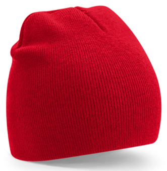 Picture of Beechfield Recycled Original Pull-On Beanie - Classic Red - [BT-B44R-CSR]